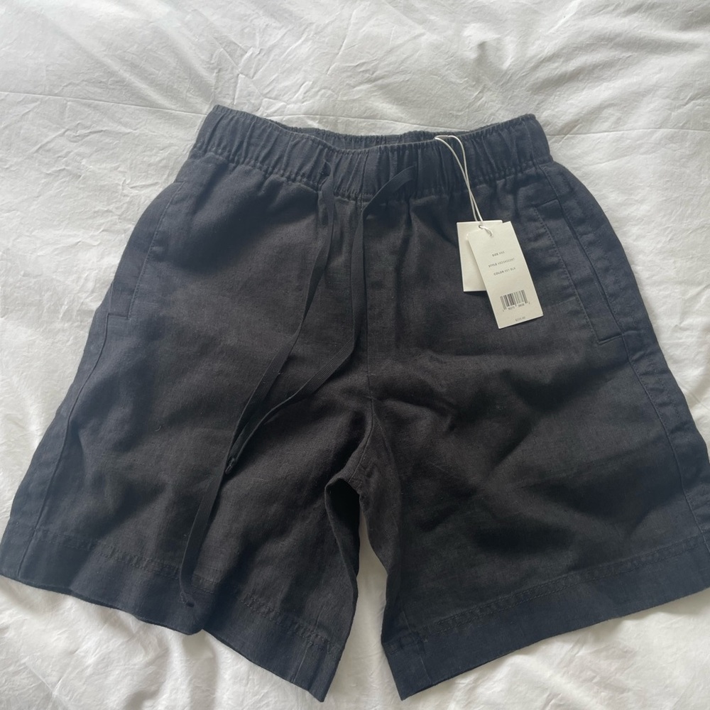 NWT Vince Hemp Pull on Shorts in Black XXS - Picture 5 of 5